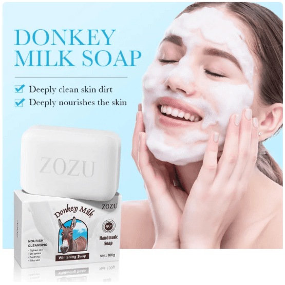 Zozu Donkey Milk Organic Natural Whitening Cleansing Soap