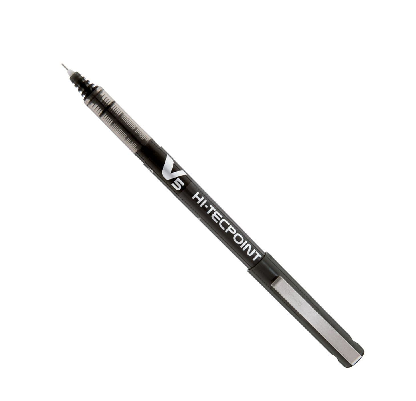 قلم حبر أسود 0،5مم Hi-Tec V5