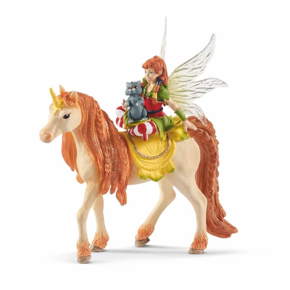 Schleich Bayala Fairy Marween With Glitter Unicorn Figure 8 x 18 x 15 Cm