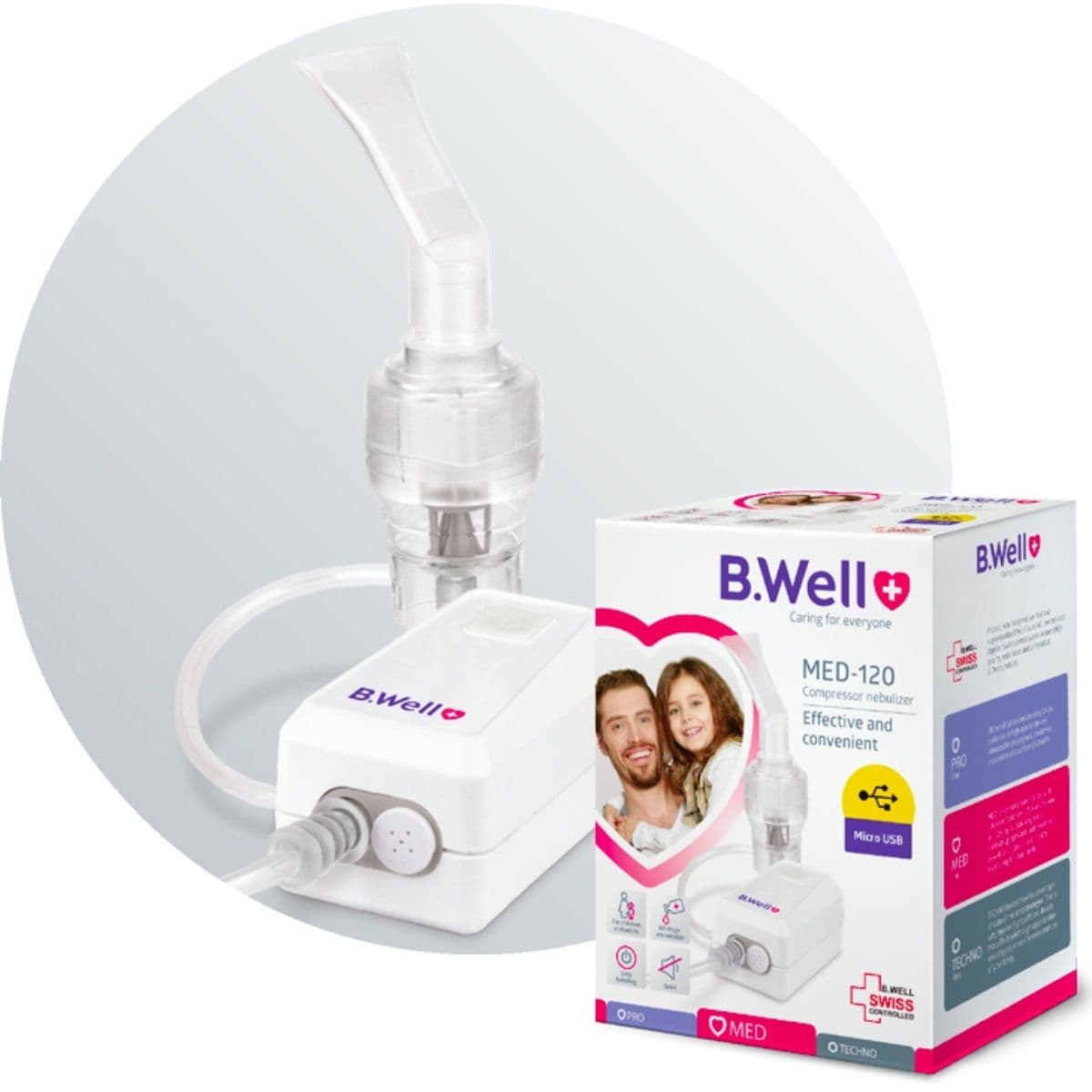 B Well Med 120 Smart Compresser Nebulizer