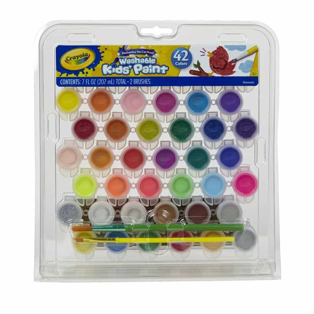 Crayola Washable Kids' Paint Set (42 Pieces)