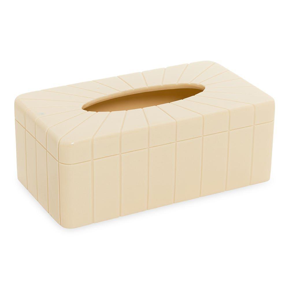 Marcy Tissue Cover, Beige - 27.5x10.5 cm