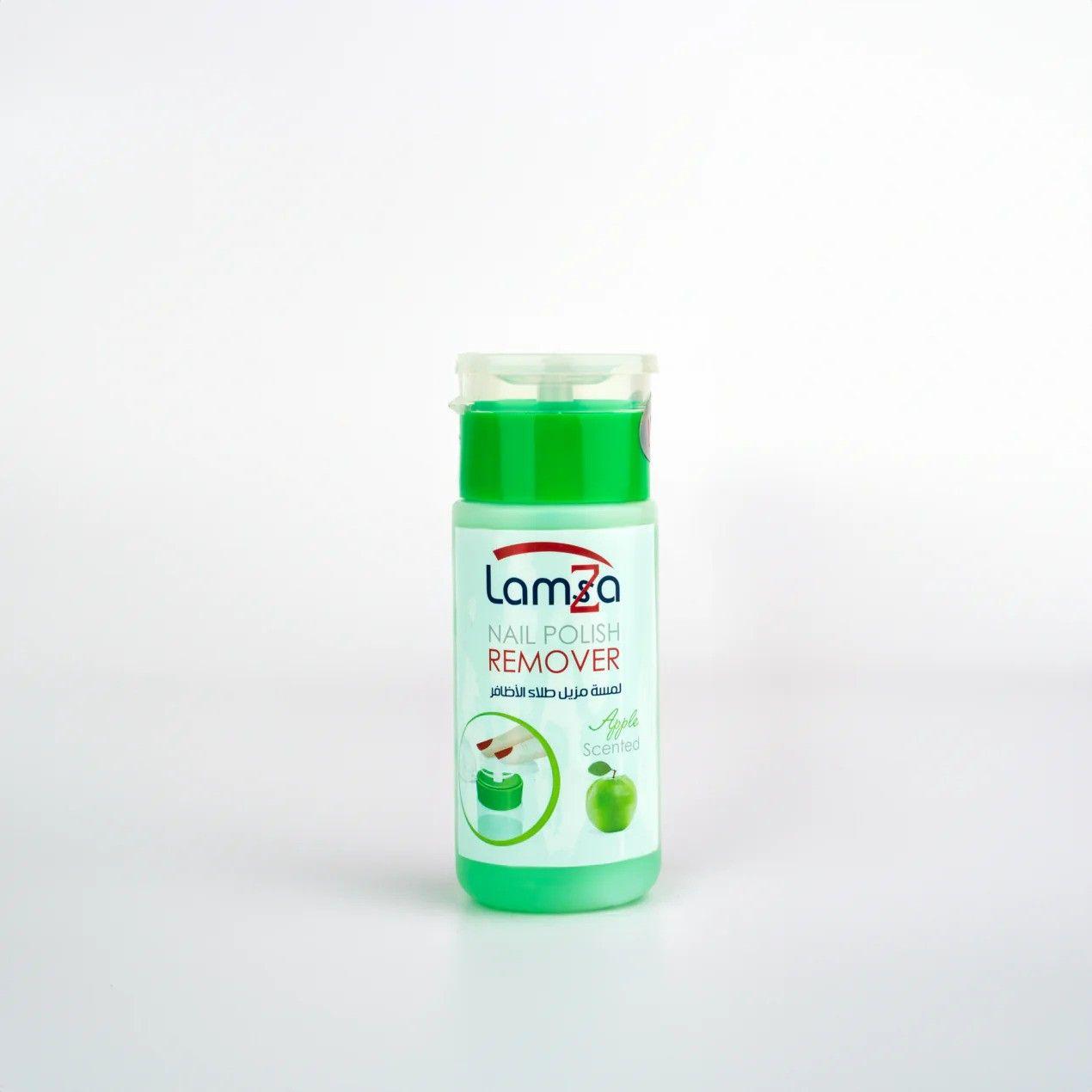 Lamza Nail Polish Remover Apple 100 Ml Pump Green