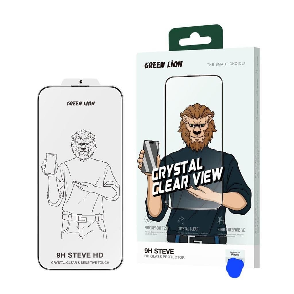 Green Lion 9H Steve Hd Clear Glass For 16Plus