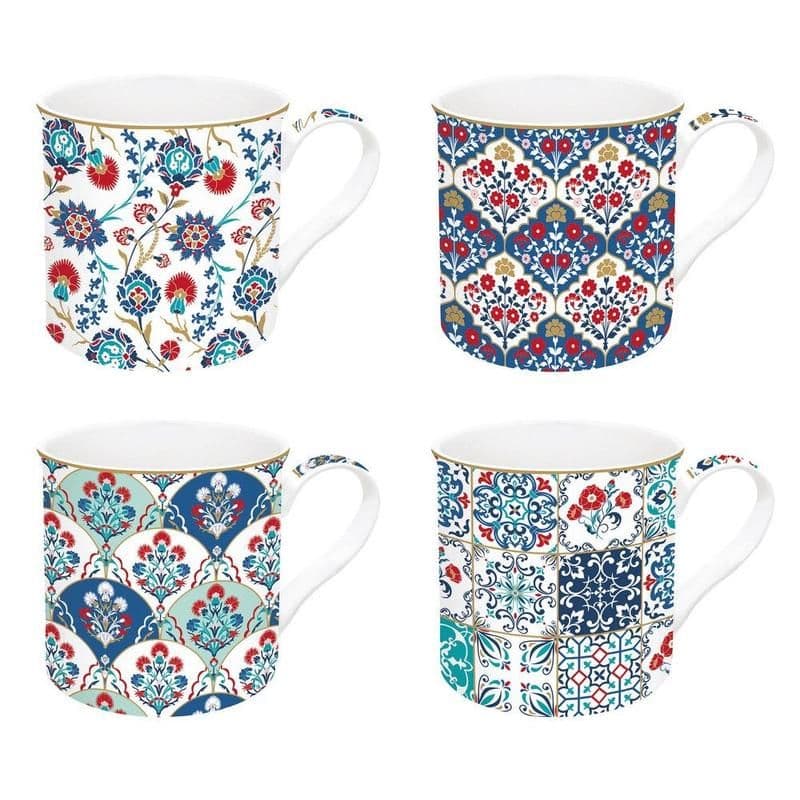 Iznik 4-Piece Mug Set
