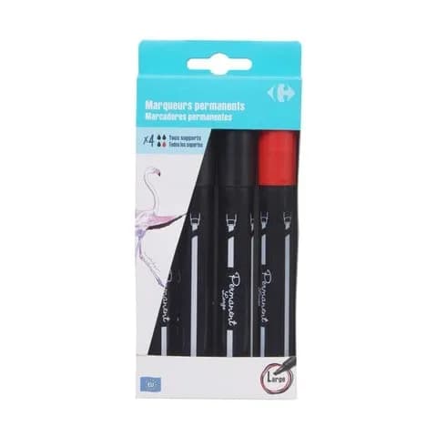 Crf Permt Markers Fine X4