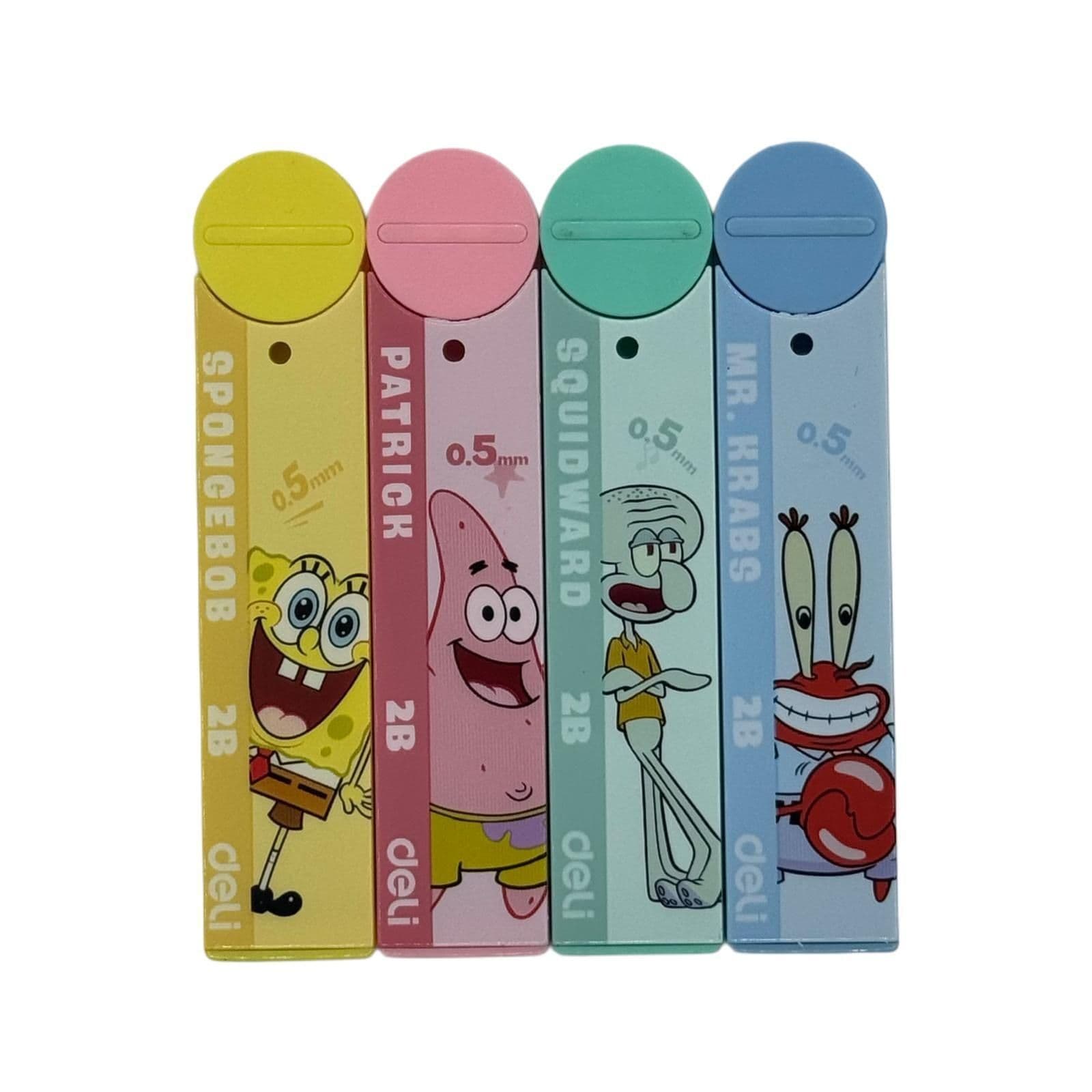 Deli Sponge Bob Mechanical Pencil Lead (2B, 0.5Mm, 20Pcs) 1Pc Random Color