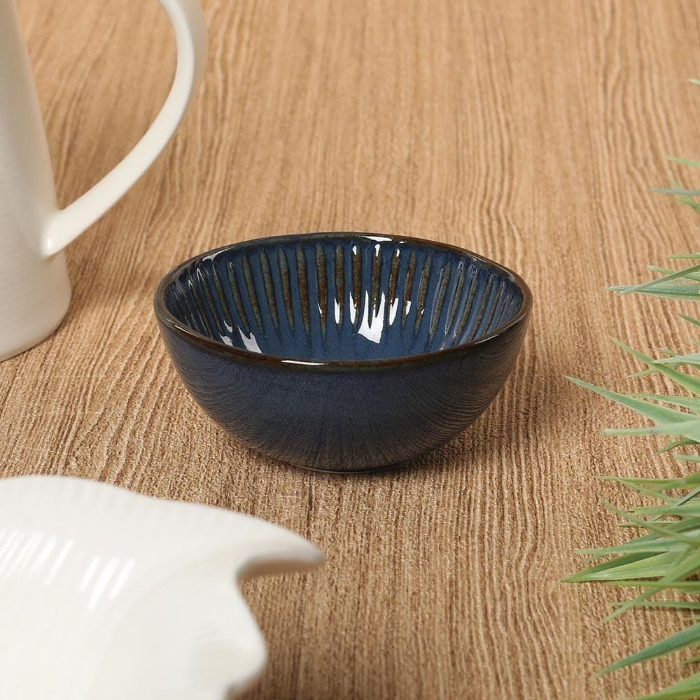 Gallery Porcelain Bowl, Blue Â€“ 10 Cms