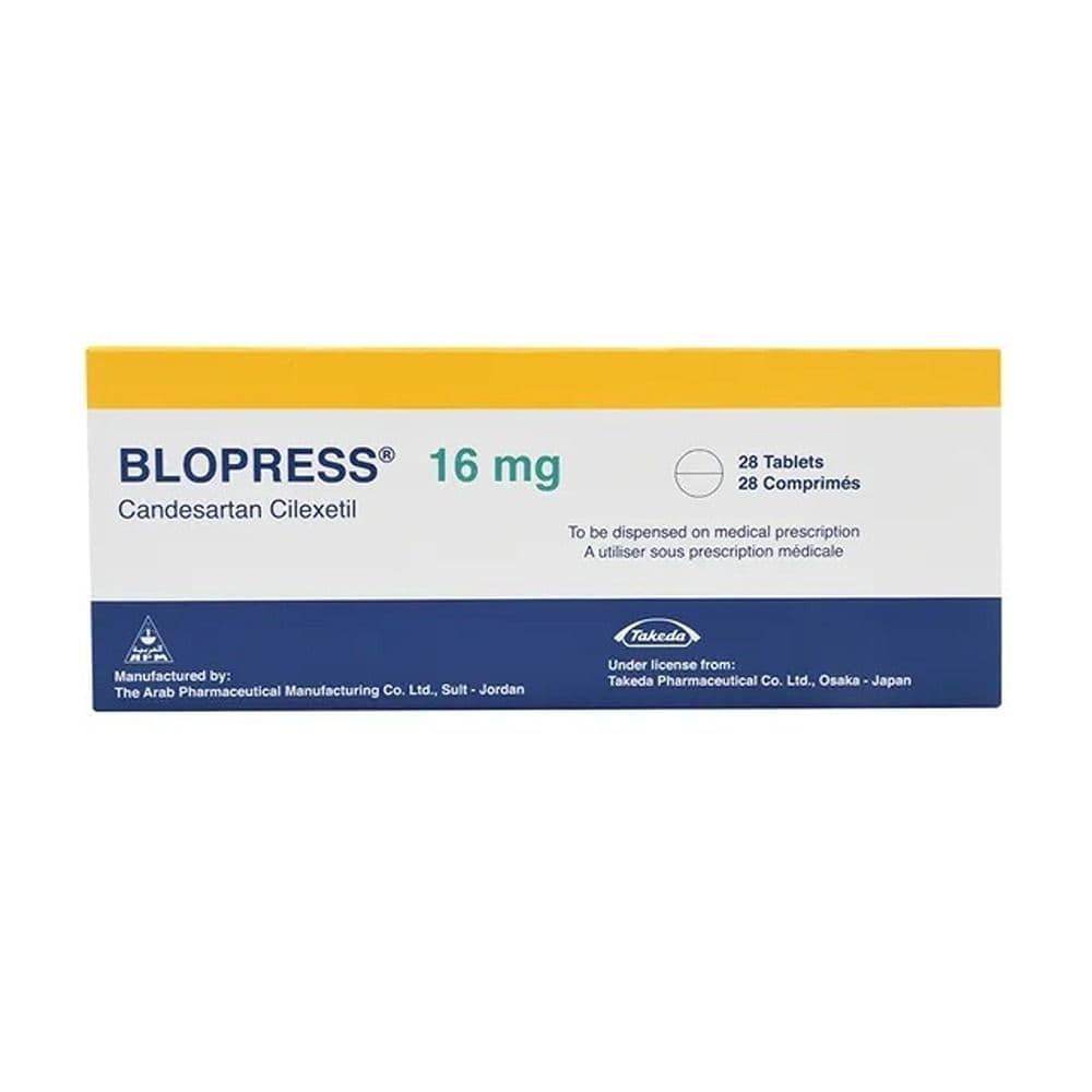 Blopress 16 Mg 28 Tablets