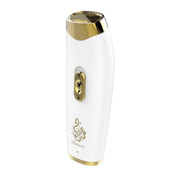 Portable Electric Bakhoor Incense Burner White+Golden