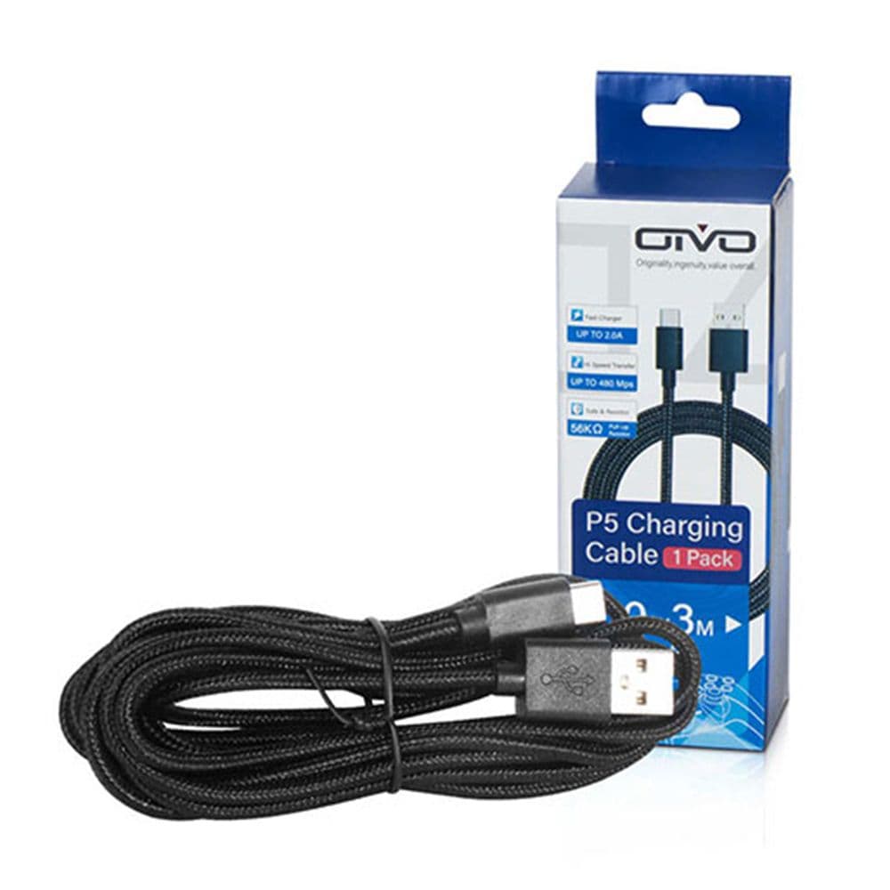 Oivo 3M Extra Long Charging Usb Data Cable Charger Cord Portable Transmission Power Line For Ps5