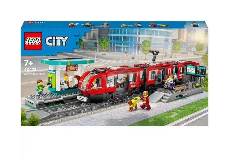 Lego City 60423 Downtown Streetcar And Station