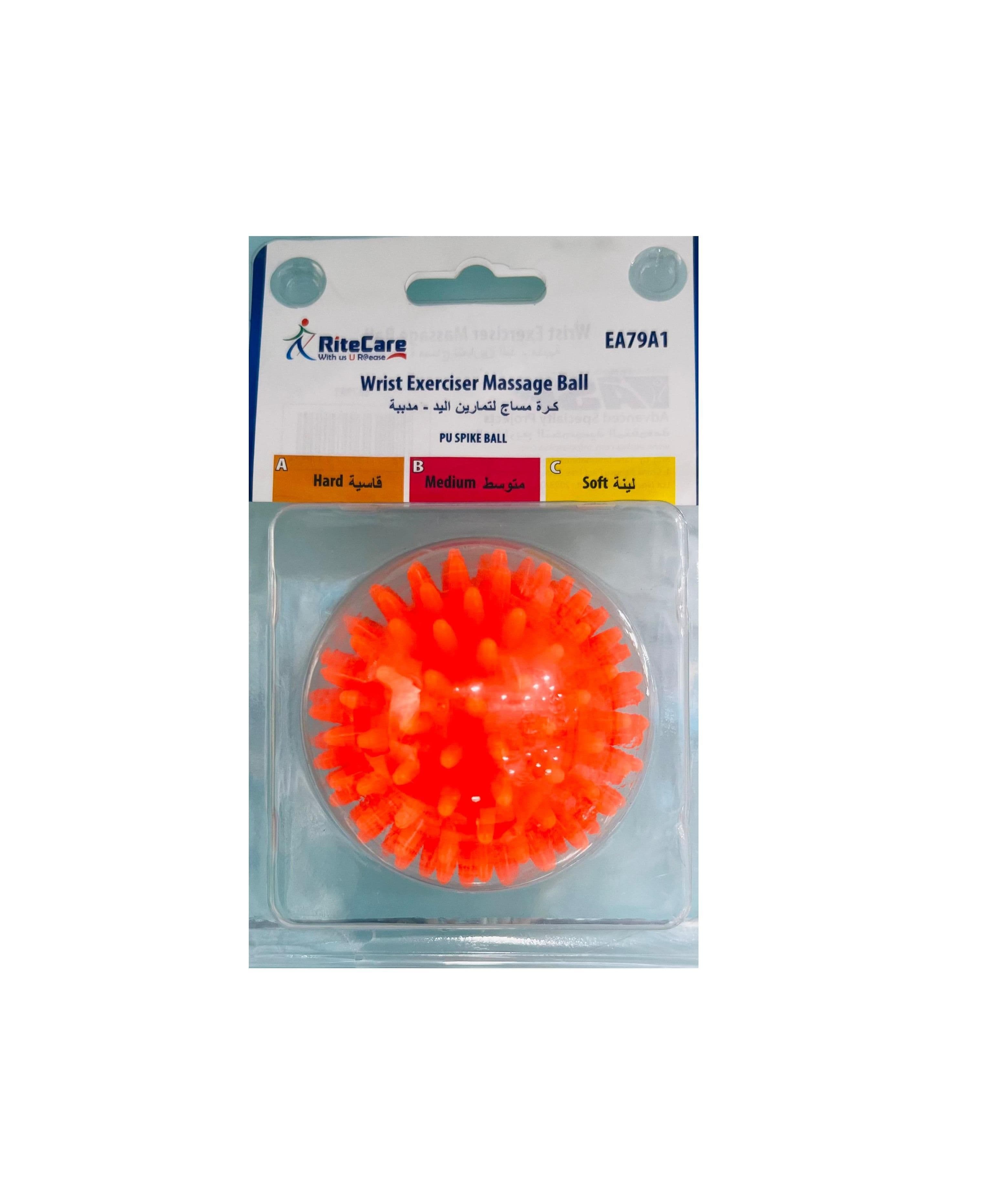 Rite Care Wrisrt Excerciser Massage Ball Hard Strength (Orange)