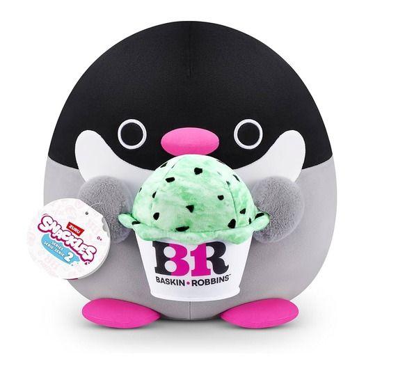 Zuru Snackles Plush 16"Series 2 - Plush 16" Penguin & Baskin Robbin