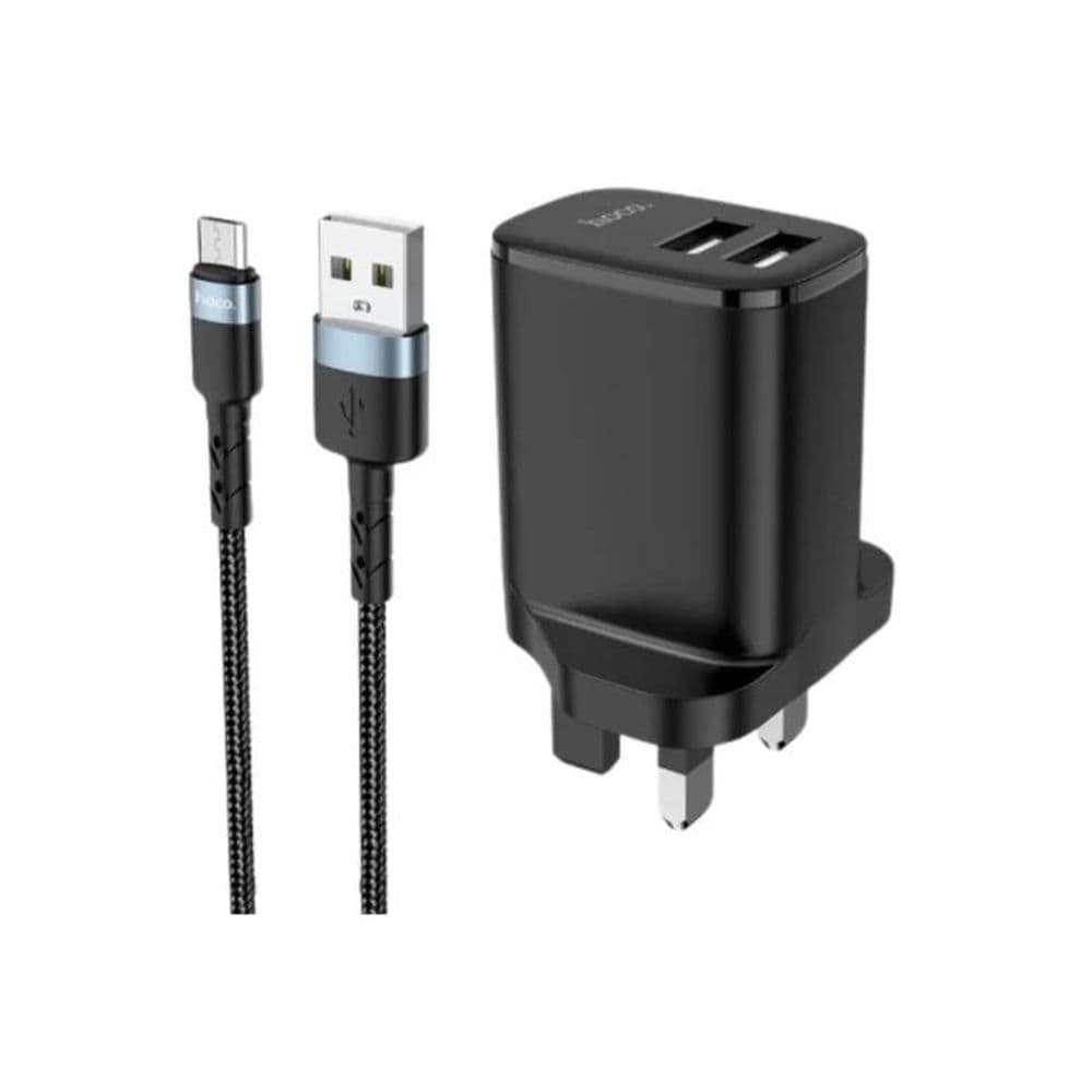 Hoco Dc16 Dual Port Charger Set (Micro)