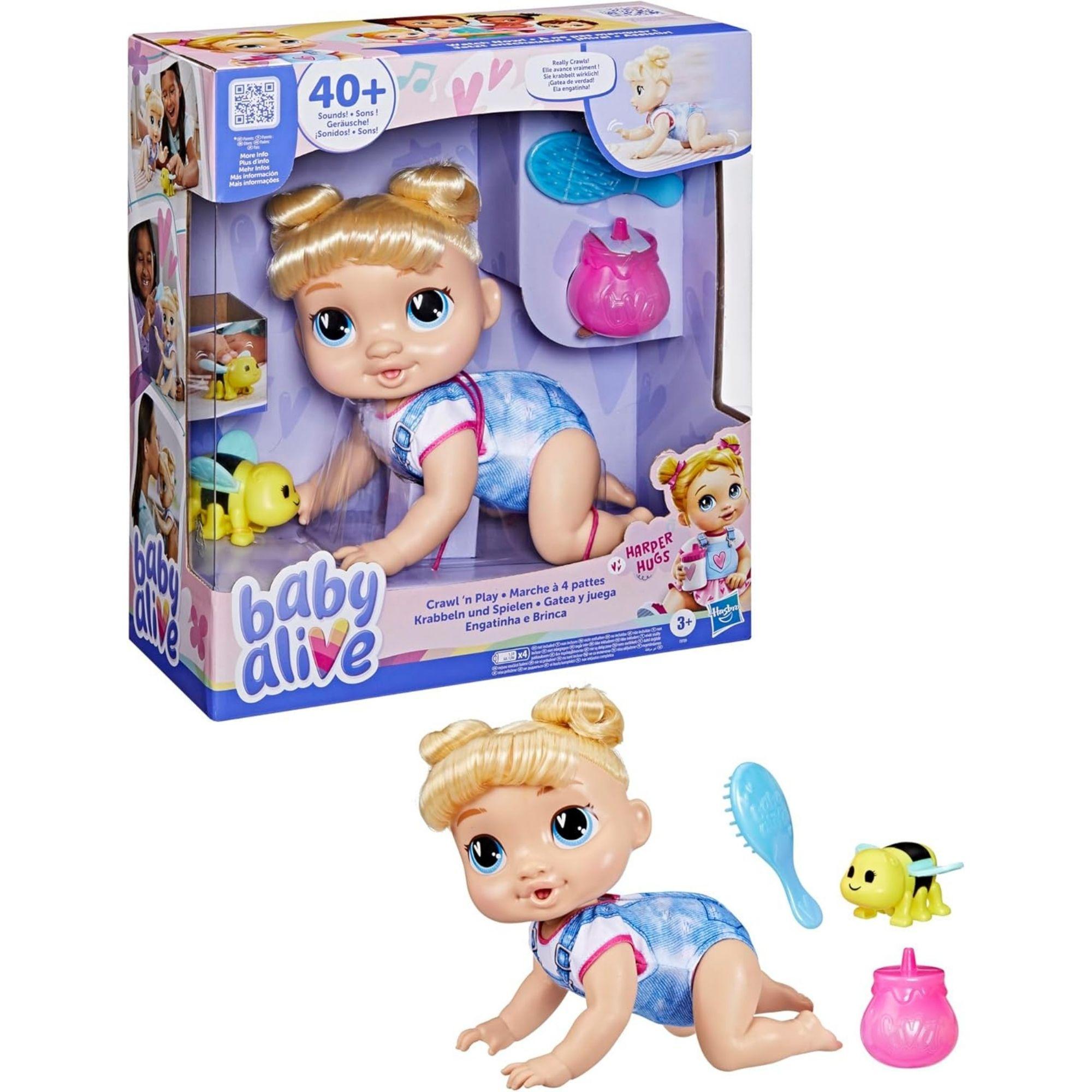 Baby Alive Harper Hugs Crawl 'N Play Doll