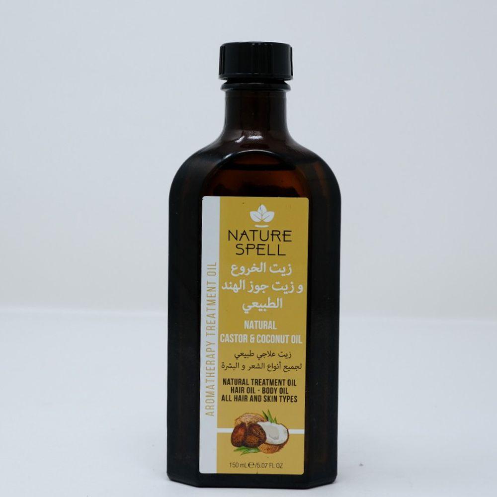 Nature Spell Castor&Coconut 2 In 1 Treatr Oil 150Ml