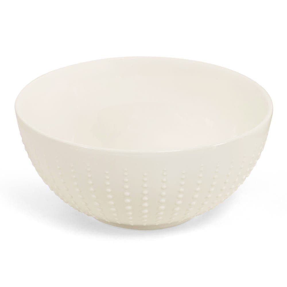 Drops Porcelain Bowl, White - 20 Cm