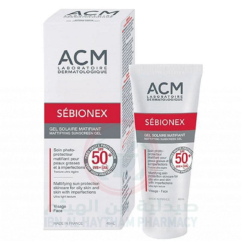 Acm Sebionex Mattifying Sunscreen Gel 40Ml