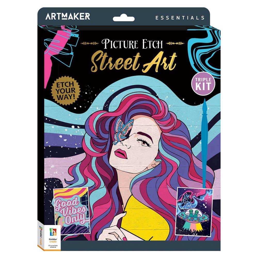 Hinkler Art Maker Essentials Picture Etch Street Art Craft Kit