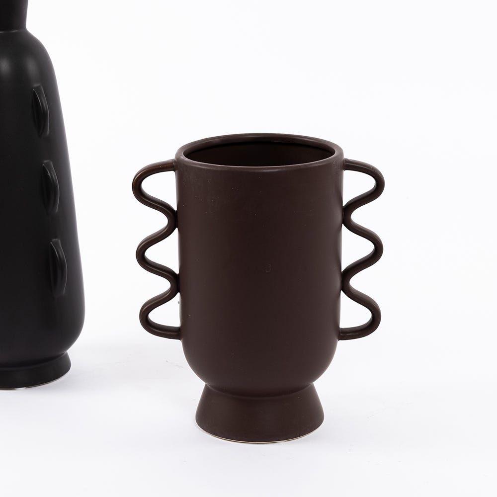 Corsa Vase, Brown - 20X23 Cm