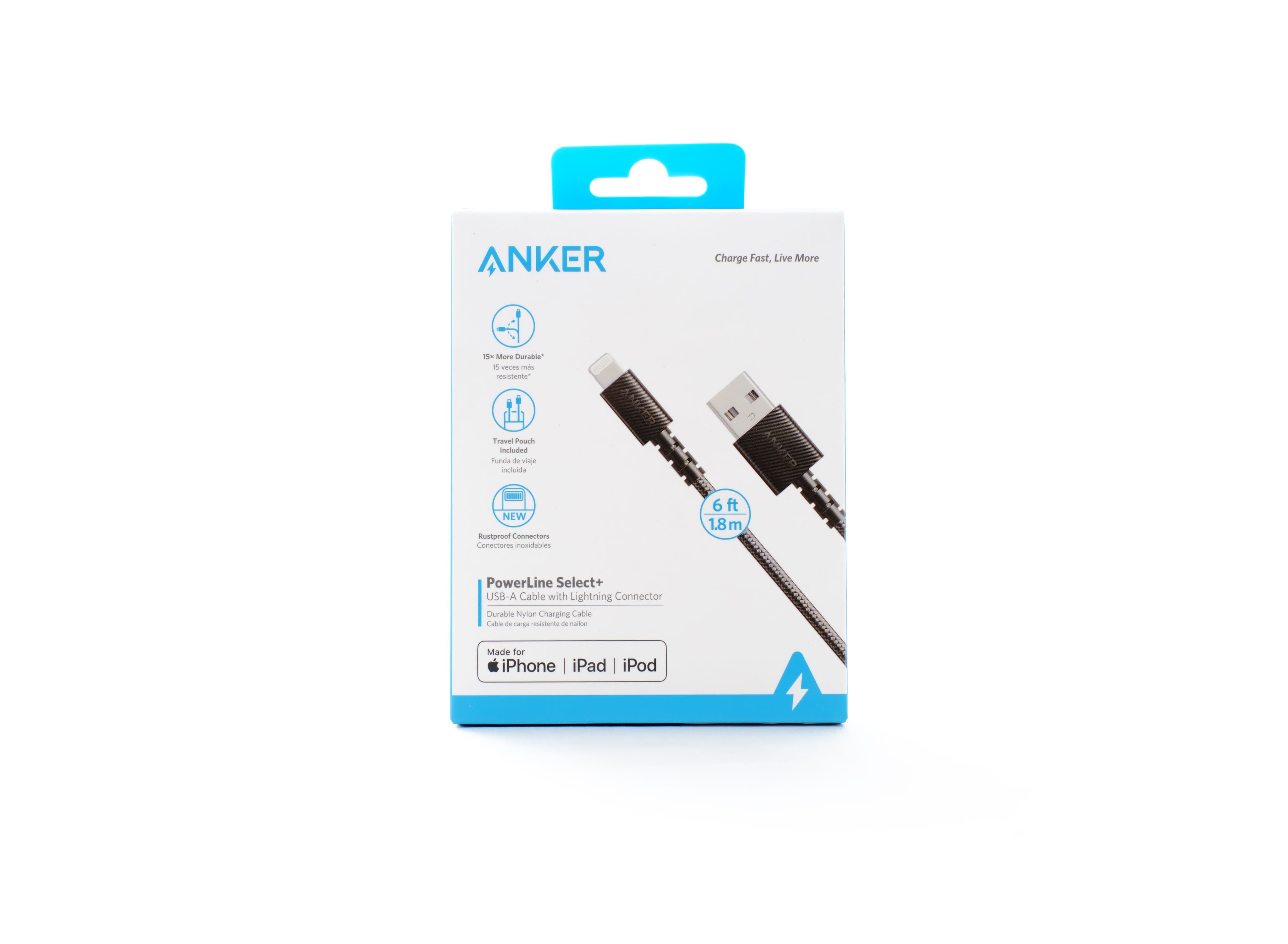 Anker Powerline Select+ Usb-A Cable With Lightning Connector 6Ft/1.8M