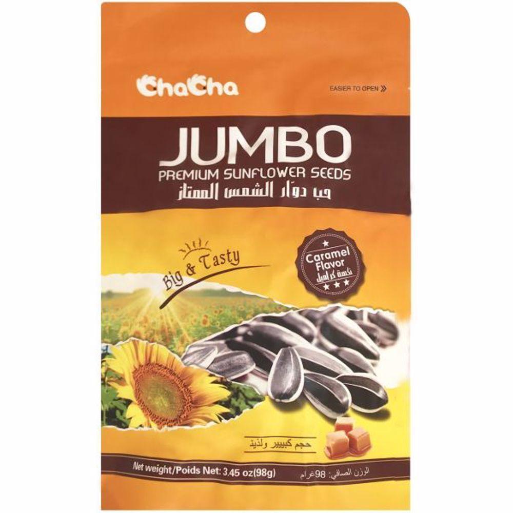 Chacha Jumbo Premium Sunflower Seeds Caramel 98 gm