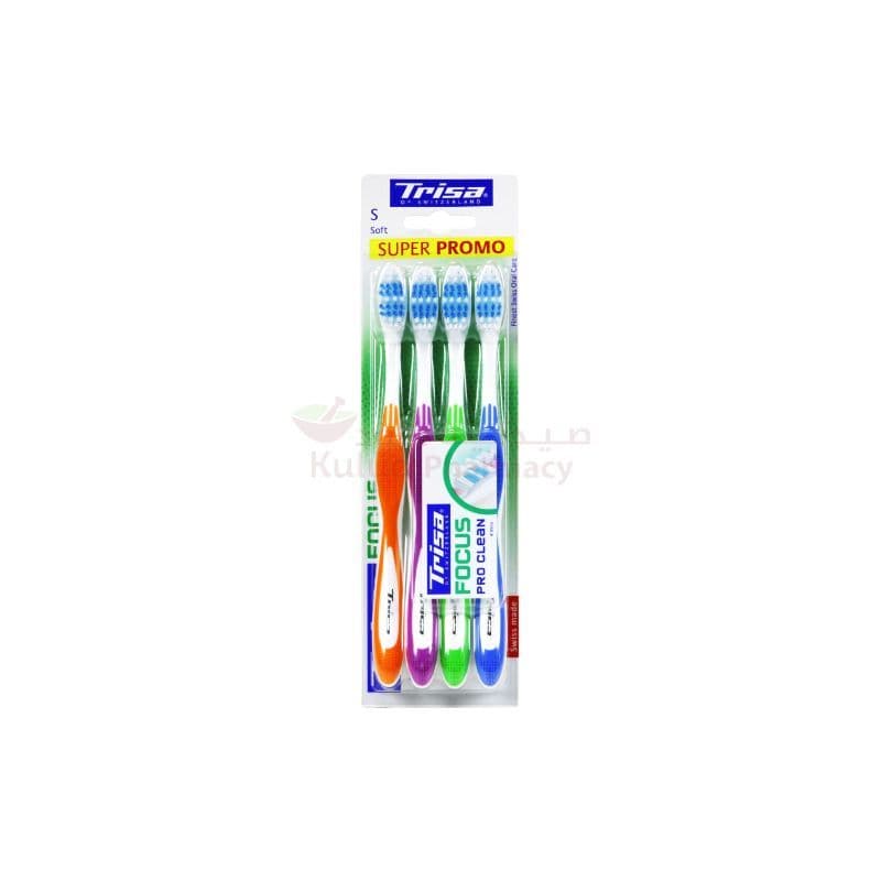 Trisa Focus Soft Toothbrush  4 PC