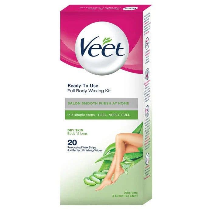 Veet Body And Legs Cold Wax Strips Dry Skin 20 S