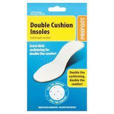 Profoot Double Cushion Insoles Full Length One Size