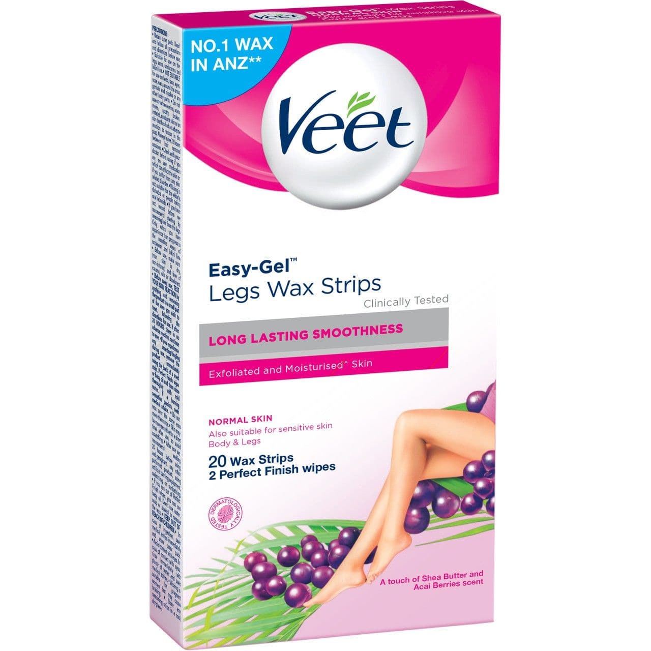 Veet Body And Legs Cold Wax Strips Normal Skin