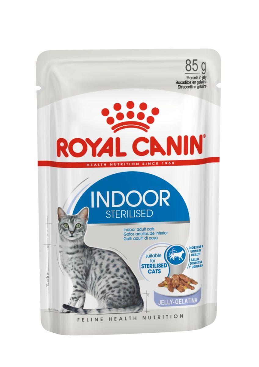 Royal Canin Indoor Jelly (WET FOOD - Pouches) 12 x 85g