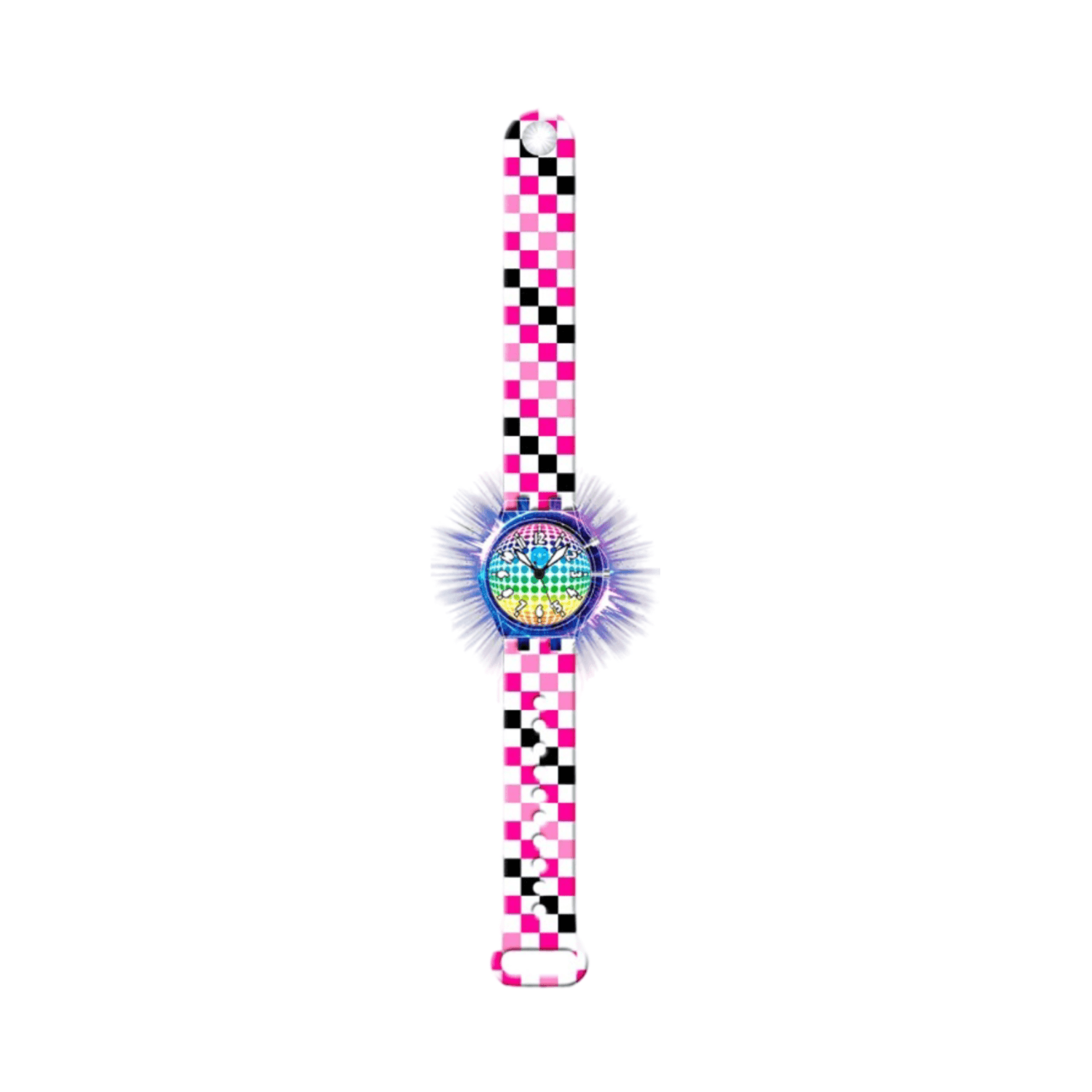 Watchitude Pink Checkers  - Light Up Watch  - Glow