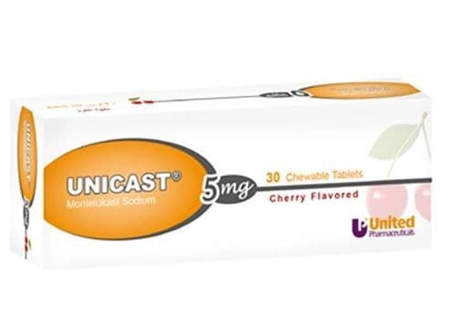 Unicast Chewable Tablets 5 Mg - 30 Tab