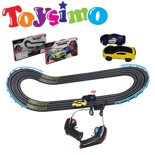 Slot Racing Track Set With 2 1:64Scale Cars