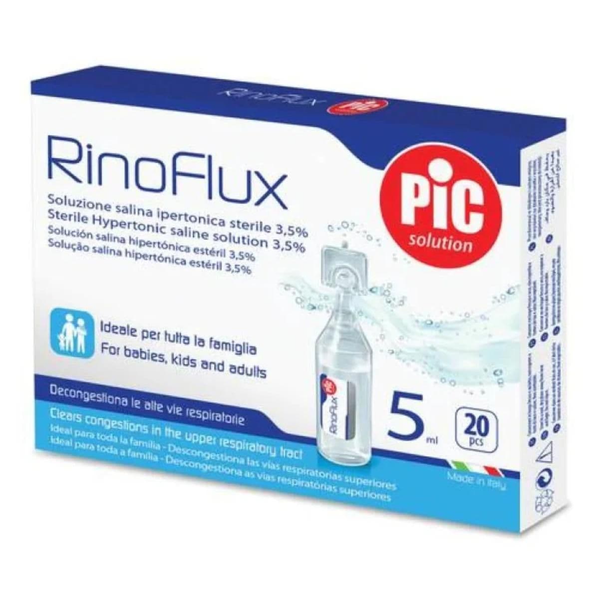 Pic Rinoflux Saline Solution 20 x 5ml