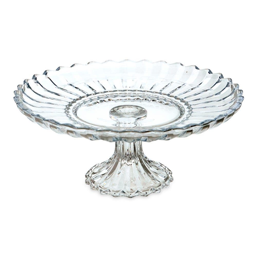 Zing Fruit Plate With Stand, Clear