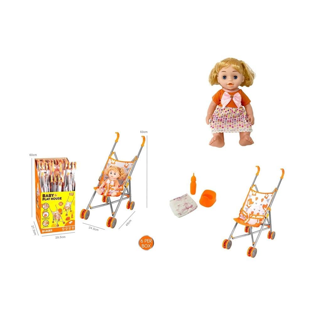 14 Inch Doll With Trolly Cs8843-7A