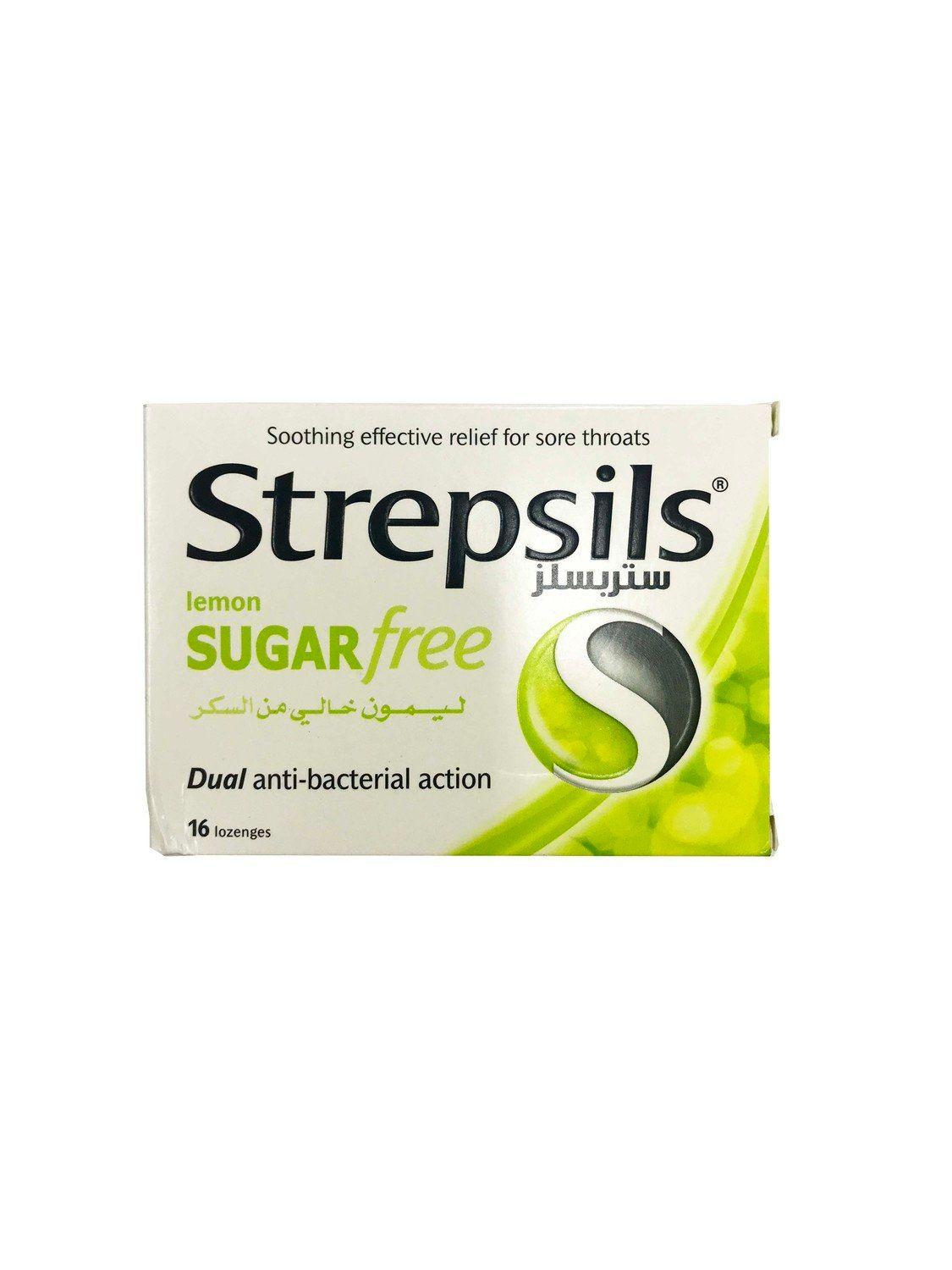 Strepsils Lemon Sugar Free 16 Lozenges 00Gj