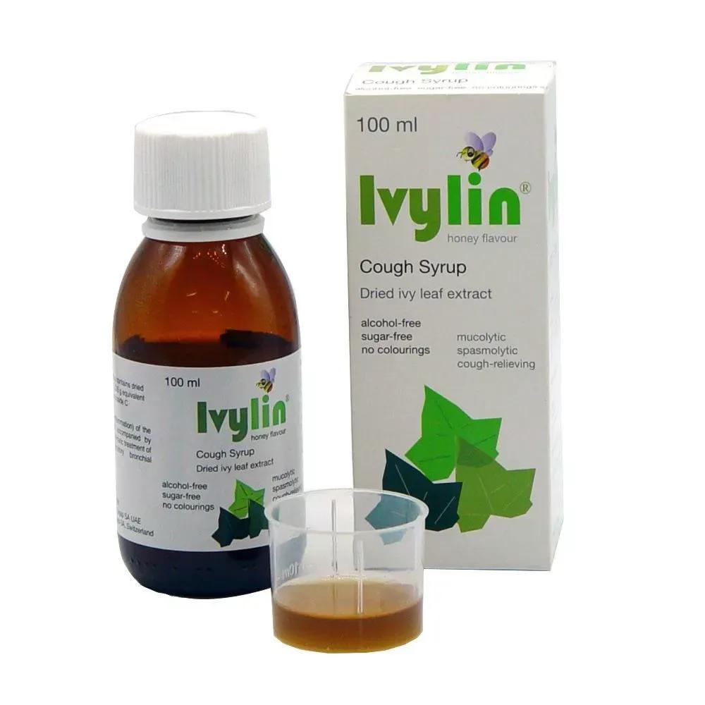 Ivylin Cough Syrup Dried Ivy Leaf Extract With Honey Flavour Sugar Free Alcohol Free 100Ml