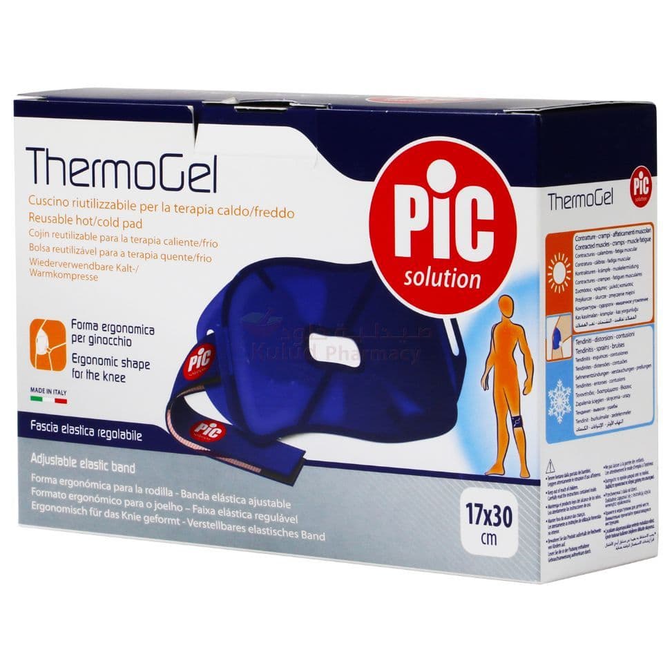 Pic Thermogel 17Cm X 30Cm Ergonomic Shape For Knee Gel Pack  1 PC