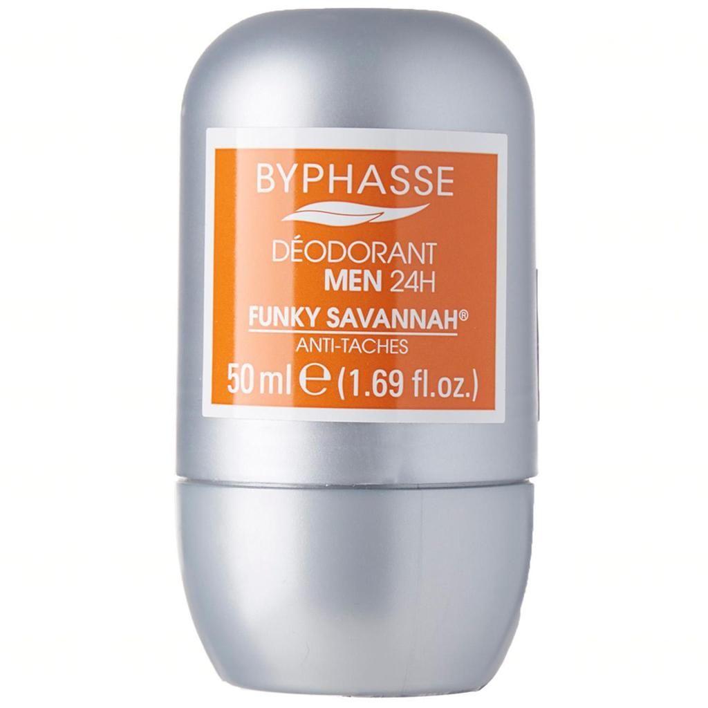 BYPHASSE 24H Men Deodorant Funky Savannah Roll On - 50 ML