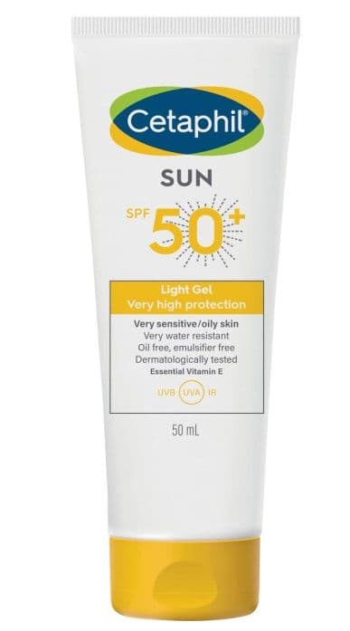 Cetaphil Sunscreen SPF50+ Light Gel With Essential Vitamin E 50ml