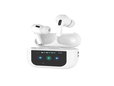 Porodo Blue Airpods Pro2 With Screen - White