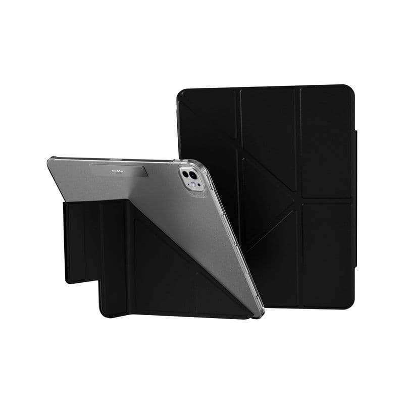 Mageasy Facet Folding Folio Case For Ipad Pro 11"M4, Stain-Resistant- Black