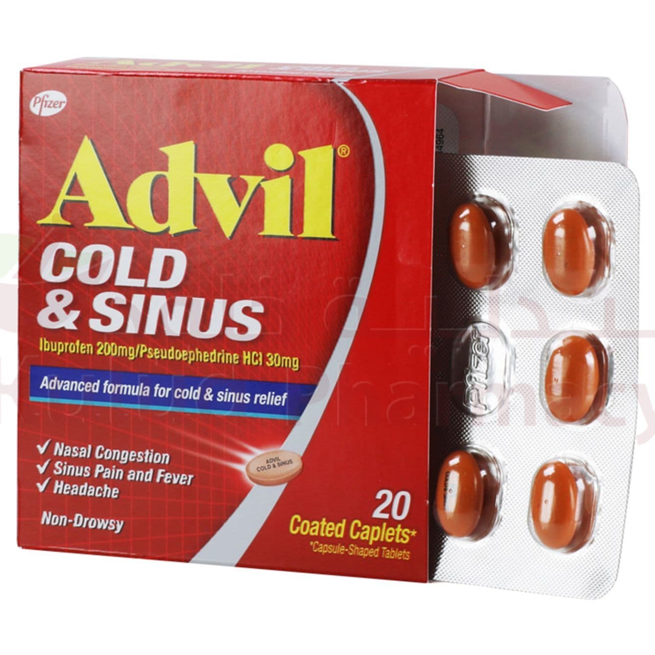 Advil Cold & Sinus Caplets 20S