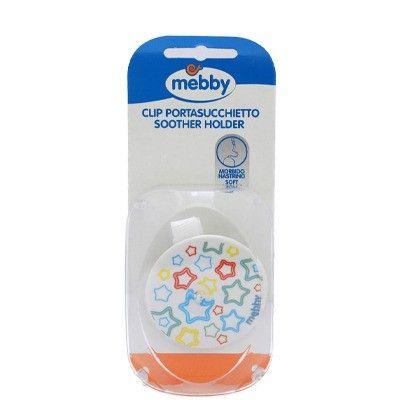 Mebby Soother Holder Clips Stars-92563