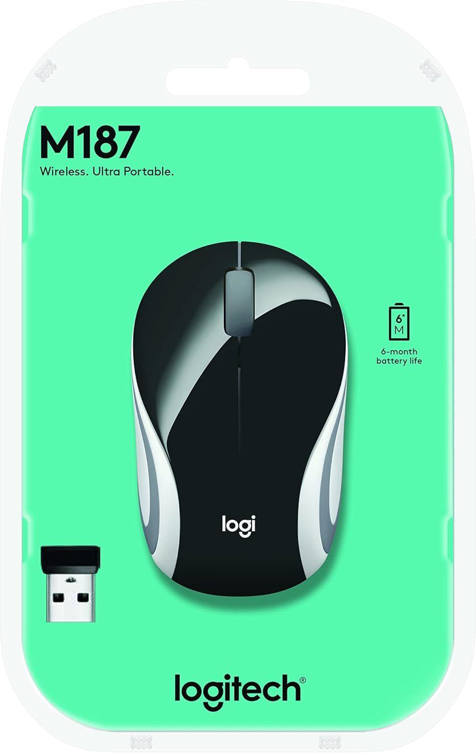 Logitech Wireless Mini Mouse M187 Black