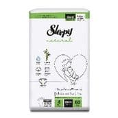 Sleepy Natural Diapers No. 4 60'S (15812)