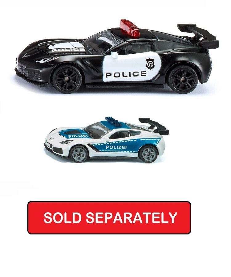 Siku Die Cast Chevrolet Corvette Zr1 Police